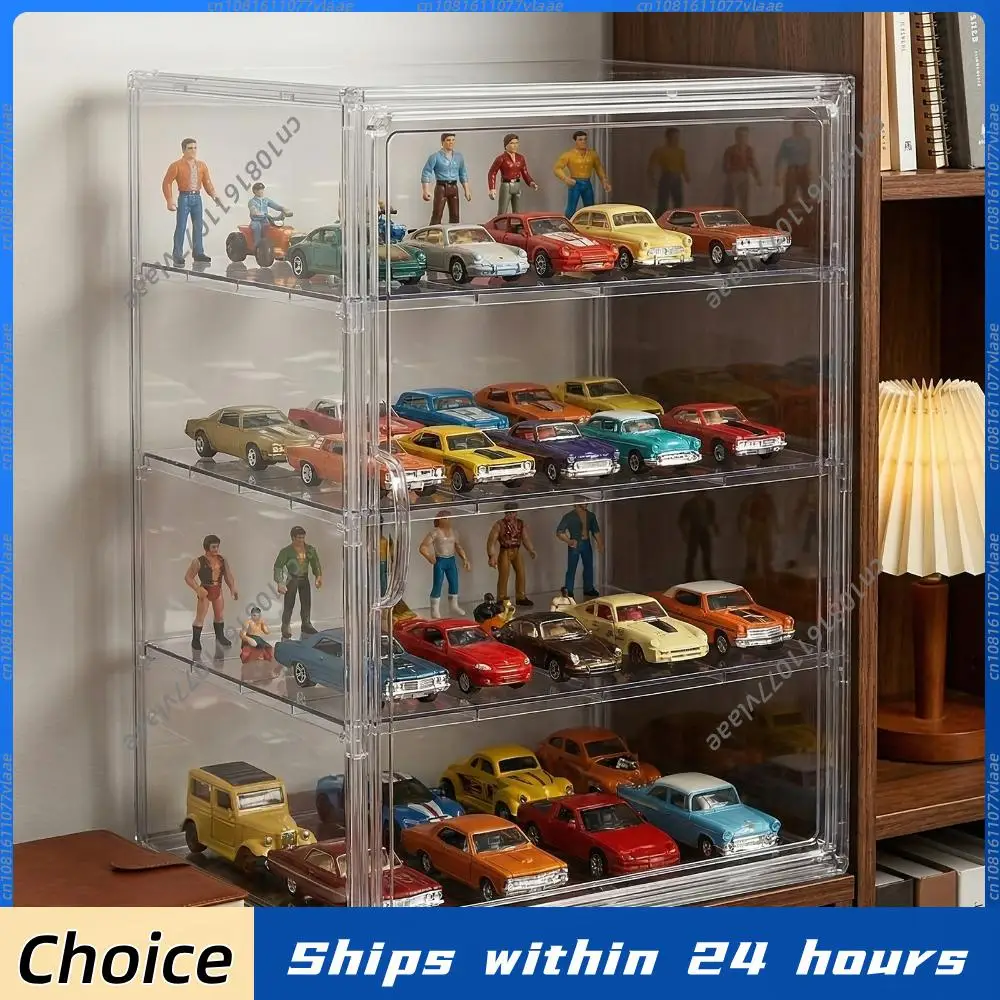 

4-Layer Bakery Pastry Display Case Adjustable Bread Display Cabinet Reusable Acrylic Storage Organizer for Cookie Birthday Chips