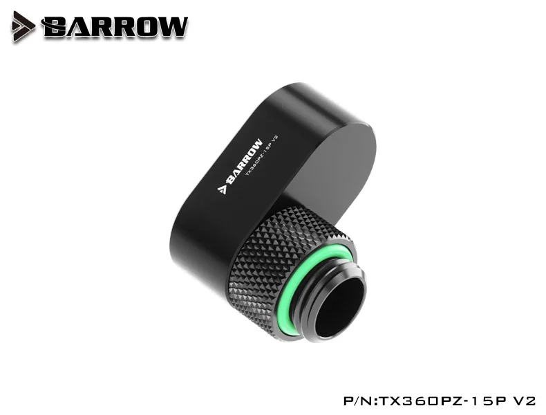 

Barrow G1/4 360 degree rotation offset adapter POM portable edition 15MM TX360PZ-15P V2 pc watercooling water cooling