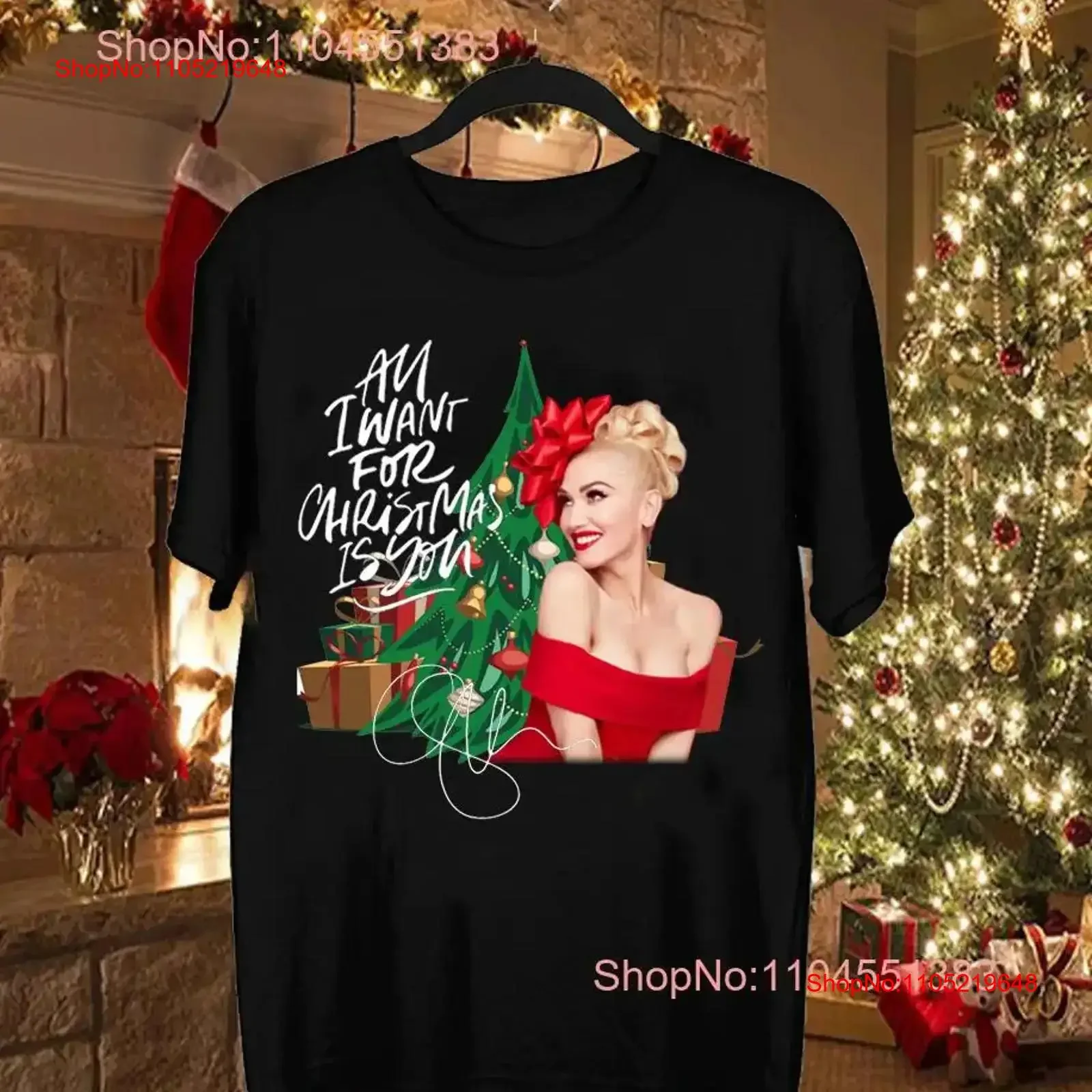 

Винтажная футболка унисекс с эффектом потертости All I Want For Christmas is Gwen Stefani, хлопок, размеры S-5XL, GC2591, дышащая, для повседневной носки