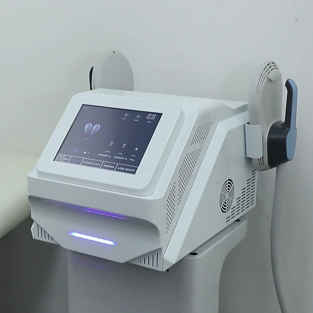 

Портативный аппарат для коррекции фигуры EMSLIM HIEMT EM с двумя манипулами для одновременной работы