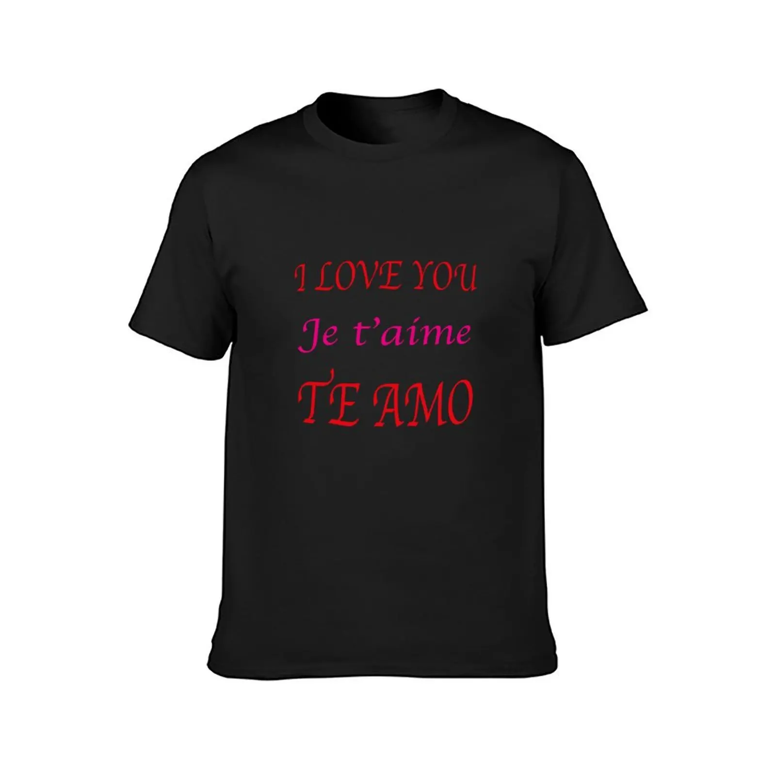 say I love you in several languages. T-Shirt customizeds funnys cute tops tops mens graphic t-shirts funny