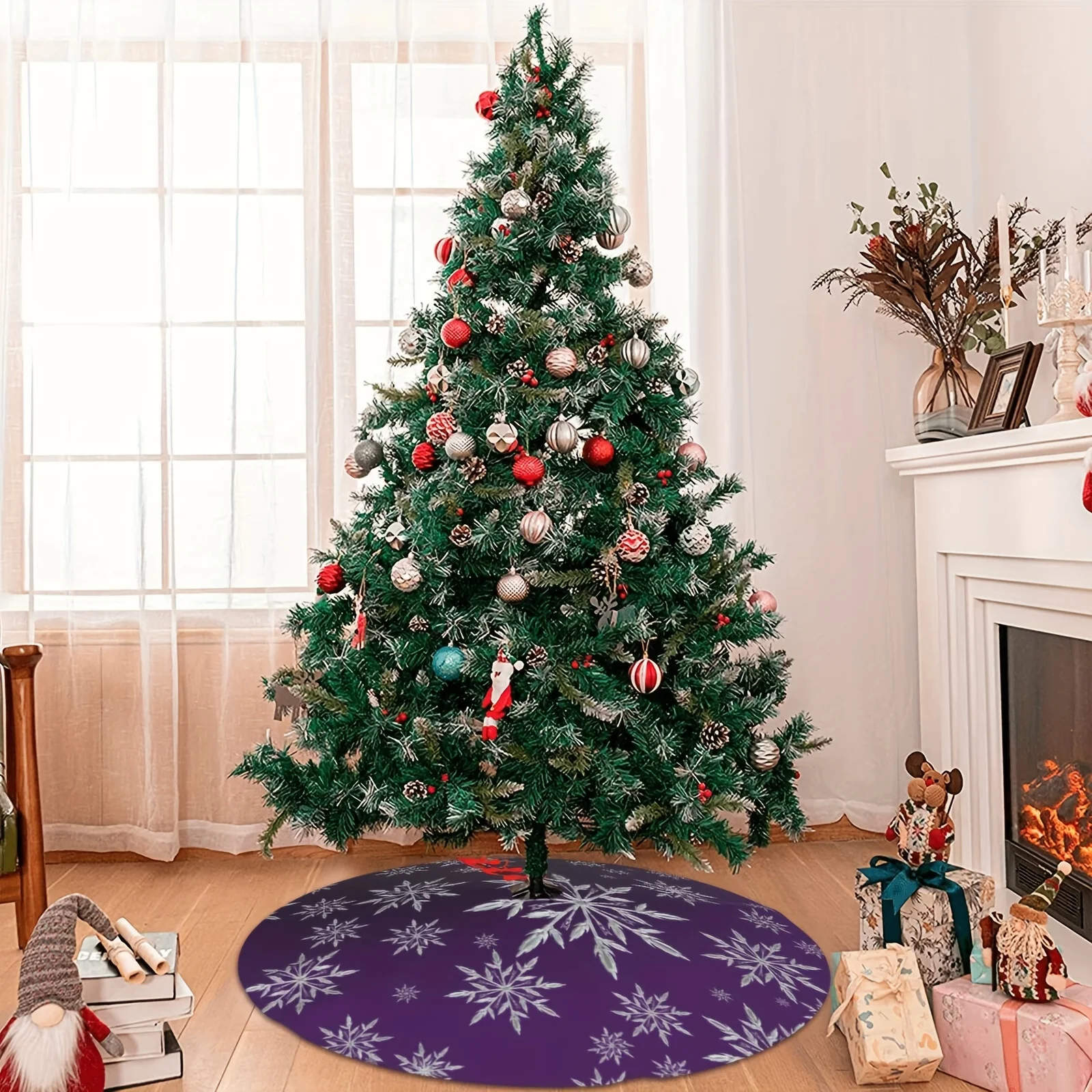 VIKAMA Alas Pohon Natal Motif - Family Tree Print ulasan dan harga
