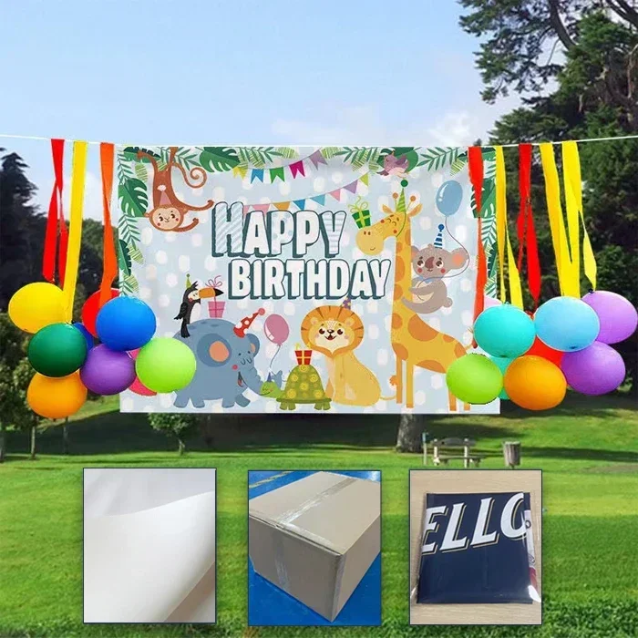 1Pc Cartoon Capybara kinder Ersten Geburtstag Dekoration Lieferungen Fotografie Hintergrund Benutzerdefinierte Niedlichen Tier Banner Foto Studio Prop – Detail 5