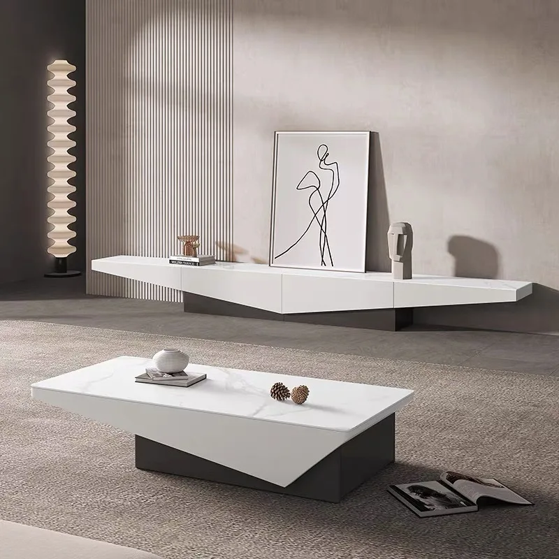 

Special-shaped creative coffee table simple living room home high-end design light luxury modern rock slab tea table