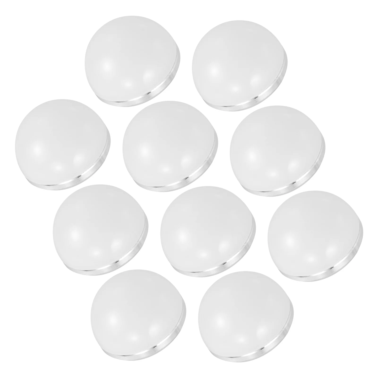 

10 Pcs Vanity Mirror Bathroom Light Shades Circular Lamp Covers Globe Replacement Globes for Fixtures White