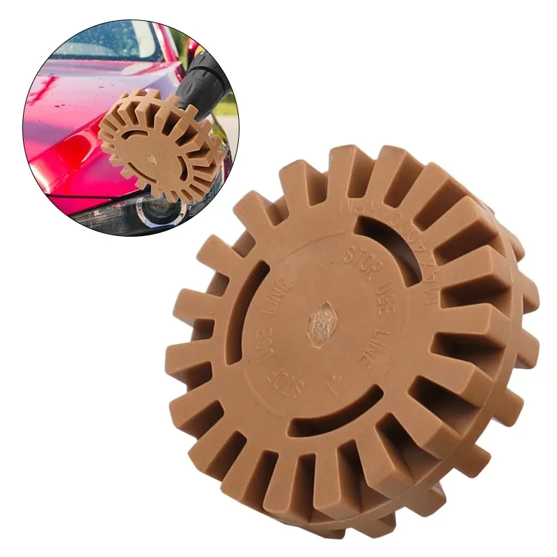 4 Inch pneumatik mobil karet penghapus bantalan roda 100mm poles Degumming Disc penghapus stiker roda mobil Penghilang cat pembersih