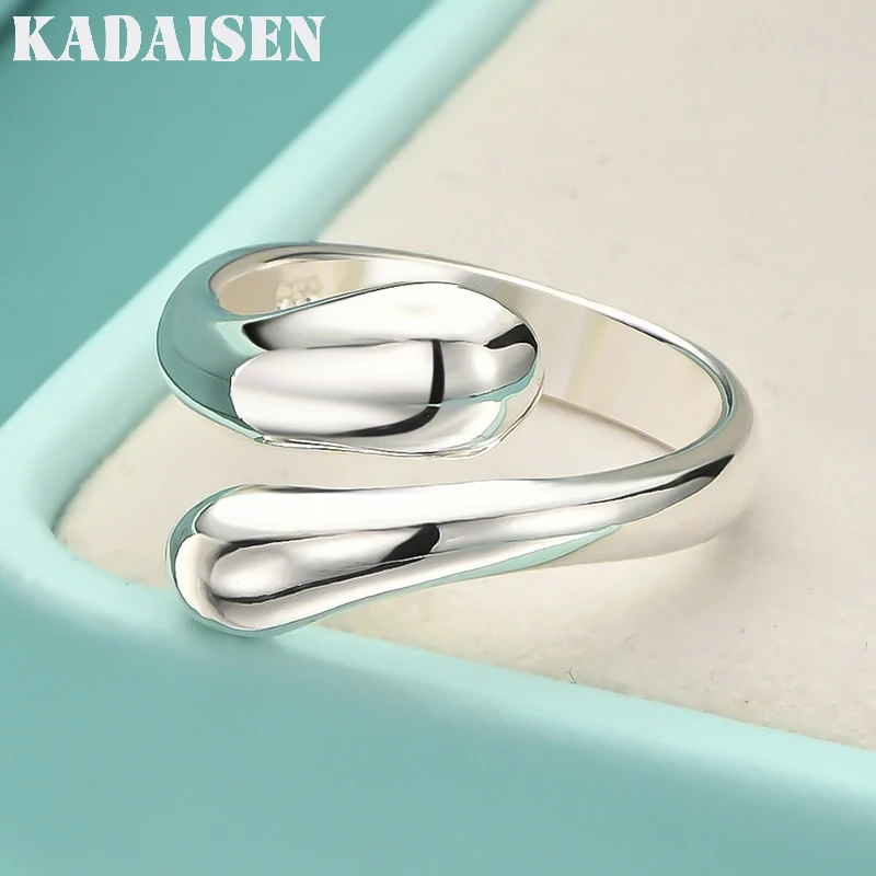 Hot High Quality Popular Brands 925 Sterling Silver Water Drop Rings For Women Fashion Wedding Party Fine Jewelry Christmas Gift