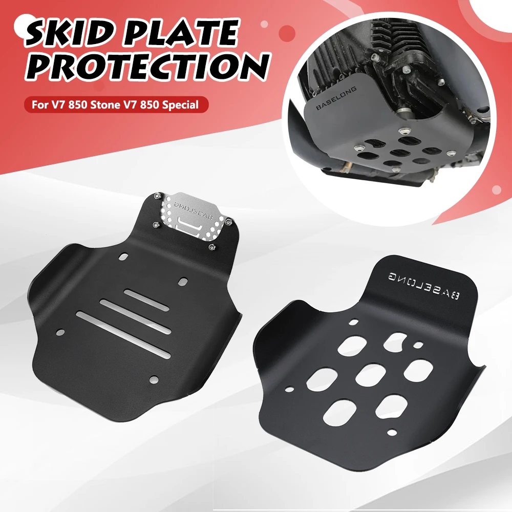 

For Moto Guzzi V7 Stone Special Custom 2021-2024 2023 Motorbike Engine Bottom Cover Bumper Guard Skid Plate V9 Bobber Roamer