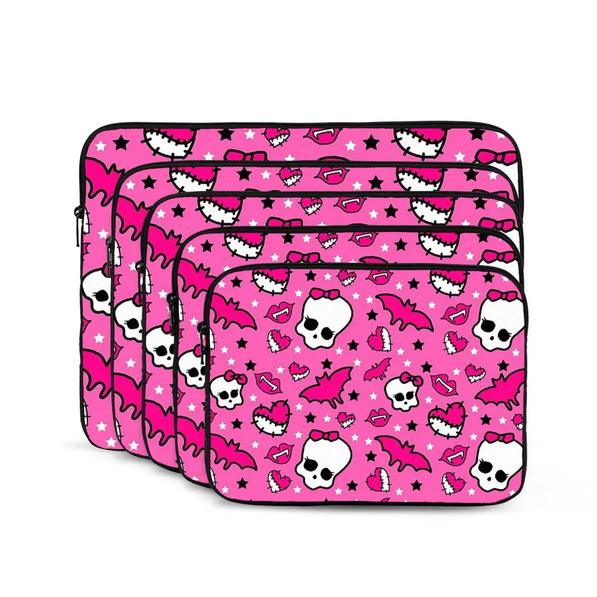 High Pretty Pink Pattern Notebook Laptop Bag Case Pouch 10 12 13 15 17 Inch Macbook Air Pro Tablet Shockproof Case Bag image 4