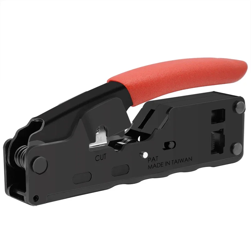 CNCOB ケーブルクリンパ 8P8C/RJ45 6P6C/RJ12 6P4C/RJ11 ネットワークケーブル/電話回線コネクタ圧着ペンチストリッピング/トリミング