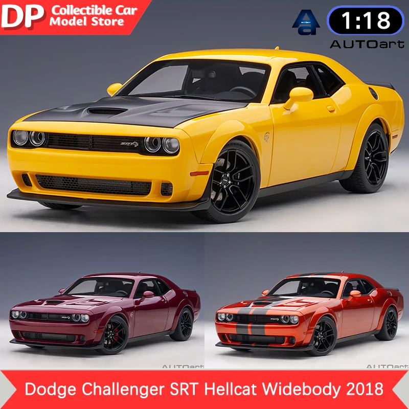 

1:18 AUTOart Dodge Challenger SRT Hellcat Widebody 2018 (Destroyer Grey/Sinamon Stick/Octane Red/Yellow Jacket) Alloy Car Model