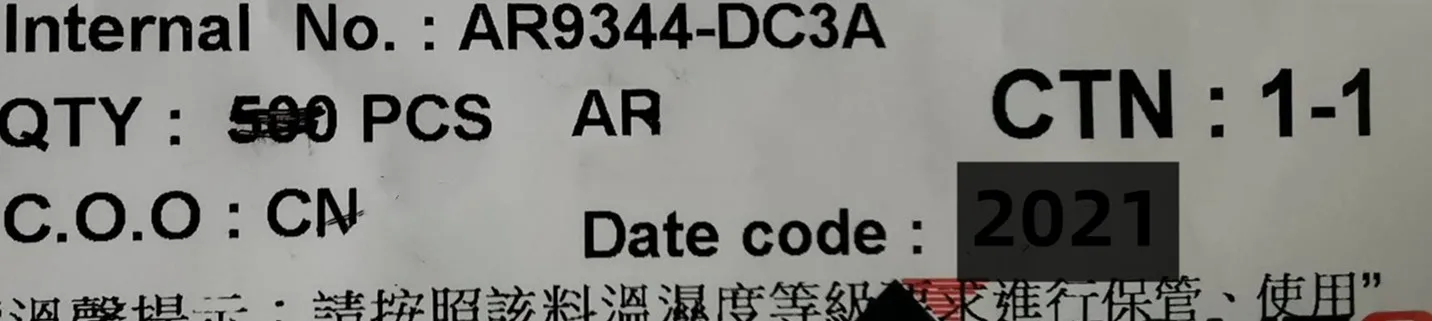 Новый оригинальный 100% качественный AR9344 AR9344-DC3A 802.11N 2X2 2,4/5 ГГц Премиум SOC DC: 2021