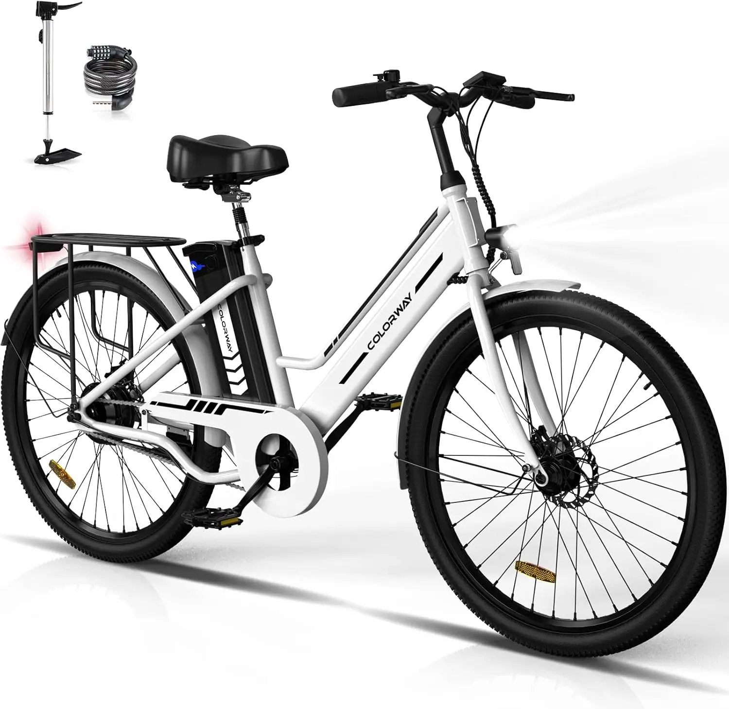 COLORWAY BK8 Electric Bike for Adults, 26