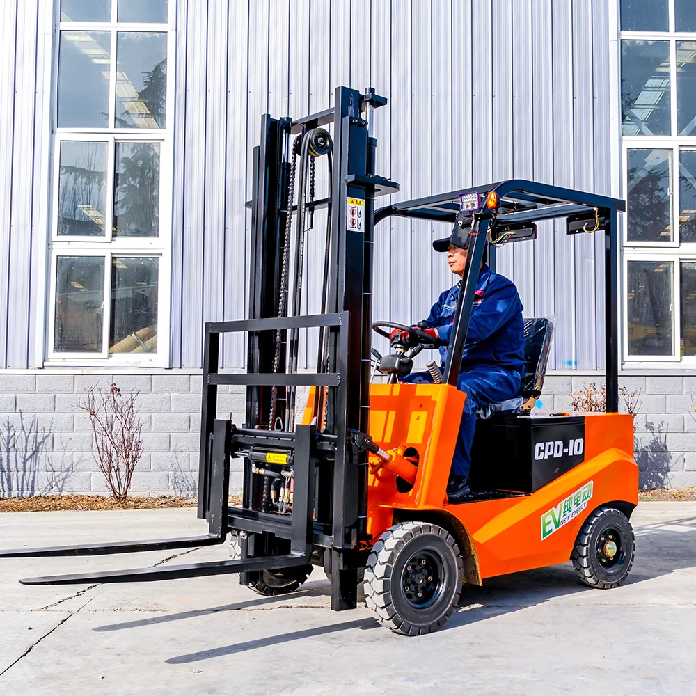 Mini Electric Forklift Truck 1-ton 1.5ton Electric Forklift 1500kg Capacity 4 Wheel Electric Forklift Stacker