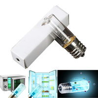 E17 3W 10V Quartz Tube UVC Disinfection Lamp Ozone Ultraviolet Lamp Light Bulb Germicidal UV Lamp Kill Mites for Home Kitchen