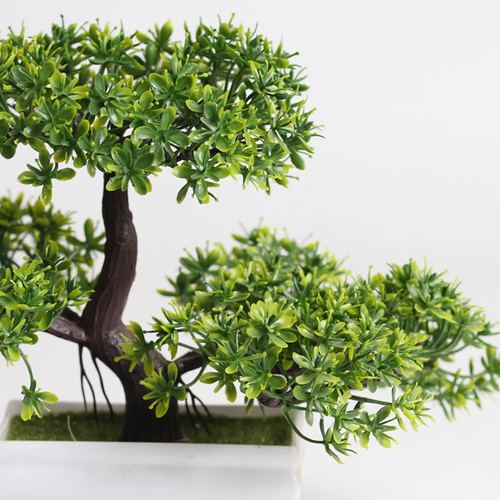 

Artificial Greeting Pine Plant For Home Garden Decor Small Potted Tree Ornament Simulation Bonsai Decoration