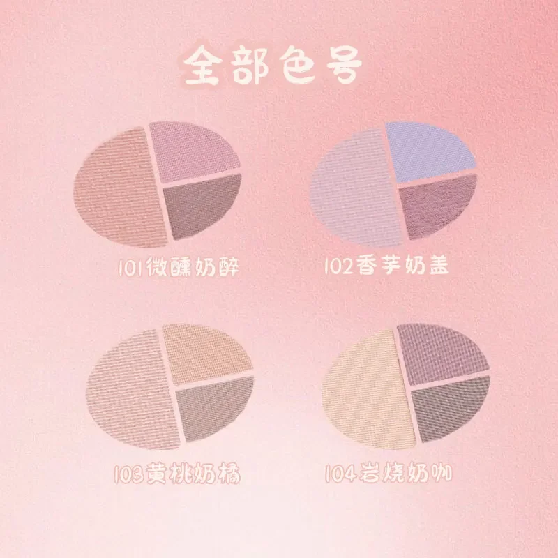 3-Color Blush Matte Natural Makeup Holding Blusher Long-lasting Sweet Warm Colors Matte Cheek Powder Korea Makeup Cosmetics