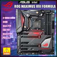 ASUS ROG MAXIMUS VIII FORMULA Motherboard LGA1151 Support i5-7600K i7-6700K 7700K CPU Intel Z170 DDR4 3733MHz ARGB USBC M.2 ATX