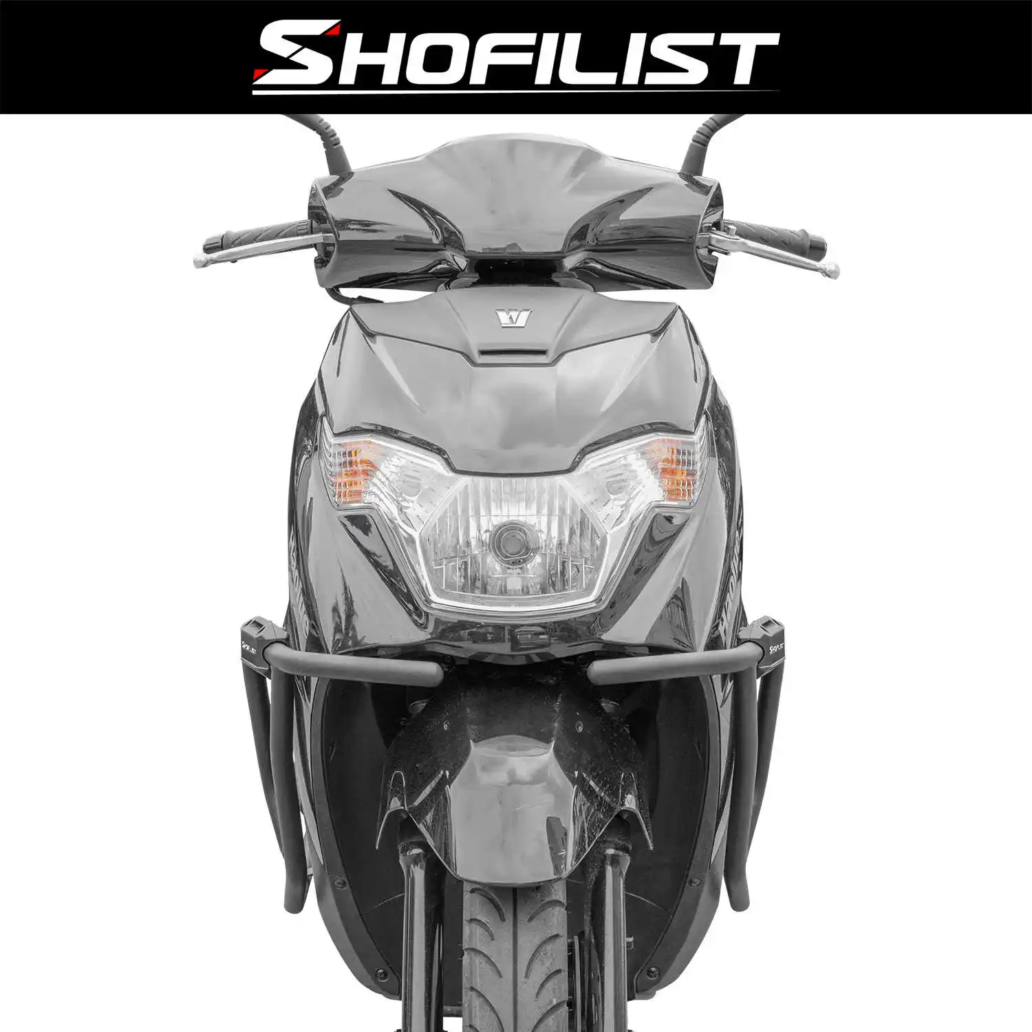 Motorcycle Bumper High Carbon Steel Bumper For Haojue Husha VX125 Front and Rear Bars Surrounding Vehicle Body Protective Frame