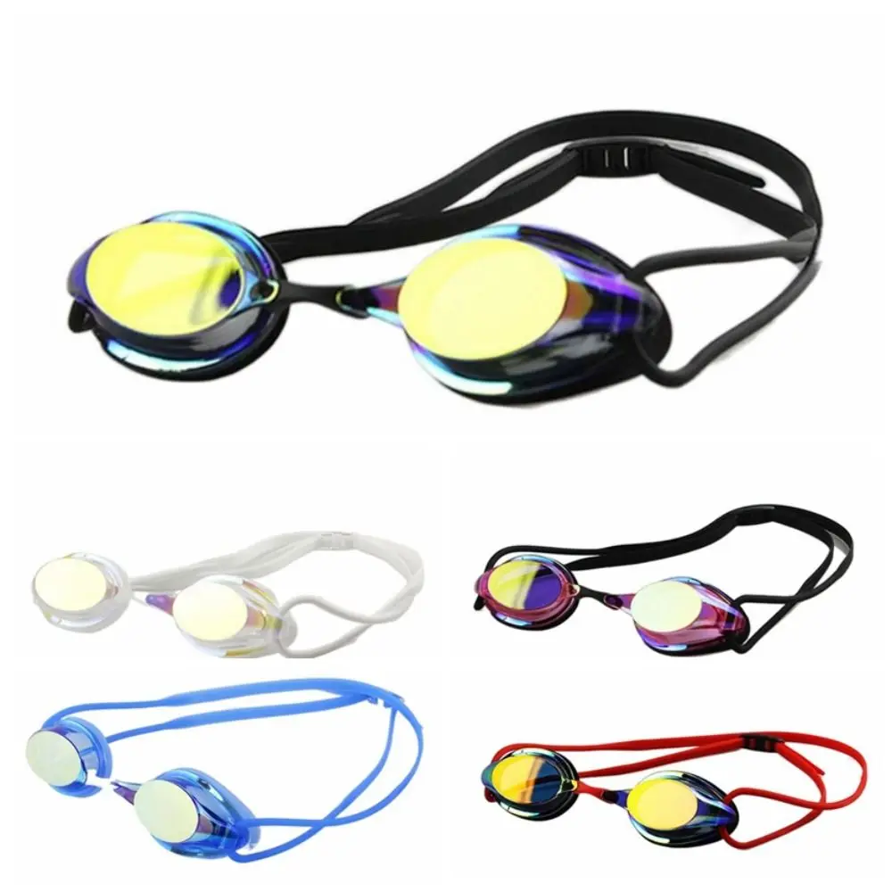 Optical Glasses Anti-fog Race Swimming Goggles Replaceable Professional Swimming Glasses Electro-coated Waterproof Swimming Pool