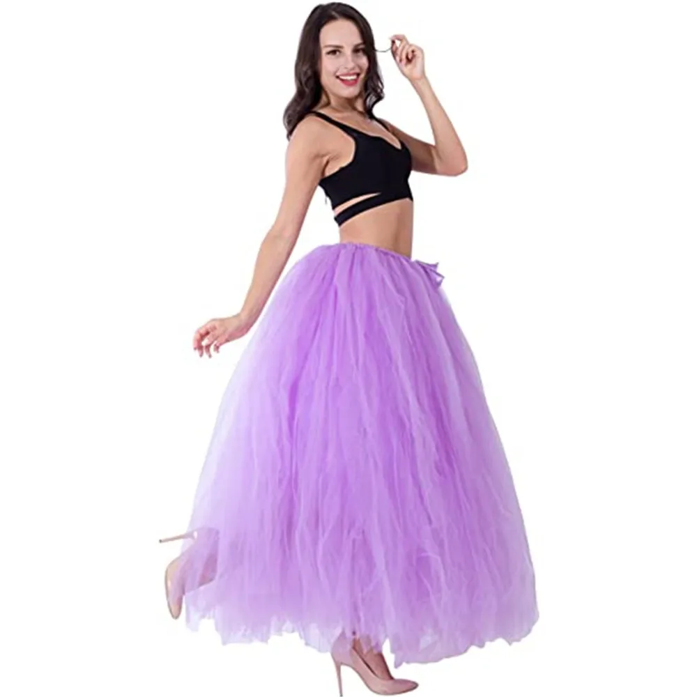 Đen Hoopless Dài Petticoat Cưới Crinoline Bầu Tây Nam Không Lớp Voan Váy Người Phụ Nữ Trưởng Thành Tutu Phụ Kiện Cô Dâu 2020