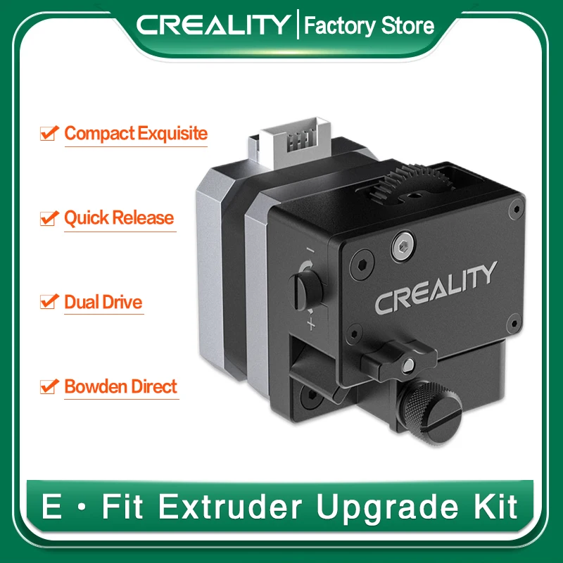 

Creality Official E-Fit Extruder Upgrade Kit Dual Drive Bowden and Direct Extruder for Ender 3/Ender 3 V2/Ender 5/CR-10/20 Serie