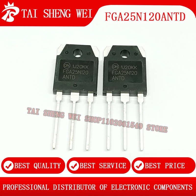 

5 шт., FGA25N120ANTD, FGA25N120, TO3P, IGBT, 1200 В, 50 А, Φ, новый оригинальный