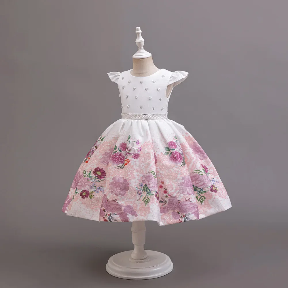 vintage-floral-dress-for-girls-with-beading-knee-length-casual-party-gown-floral-pattern-cotton-children's-dress-3-10y