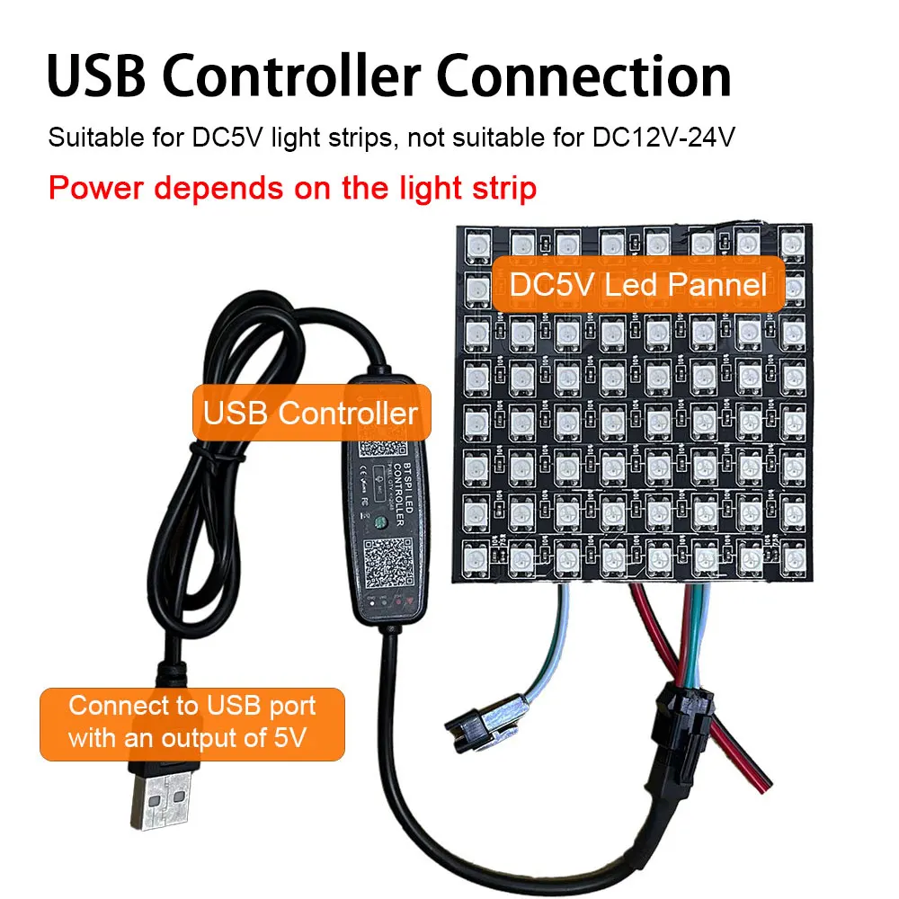 Imagem -04 - Led Bluetooth Music Controller com Microfone Pixel Strip Light Luz Endereçável 28 Teclas Ws2812b Ws2811 Sk6812 dc 524v