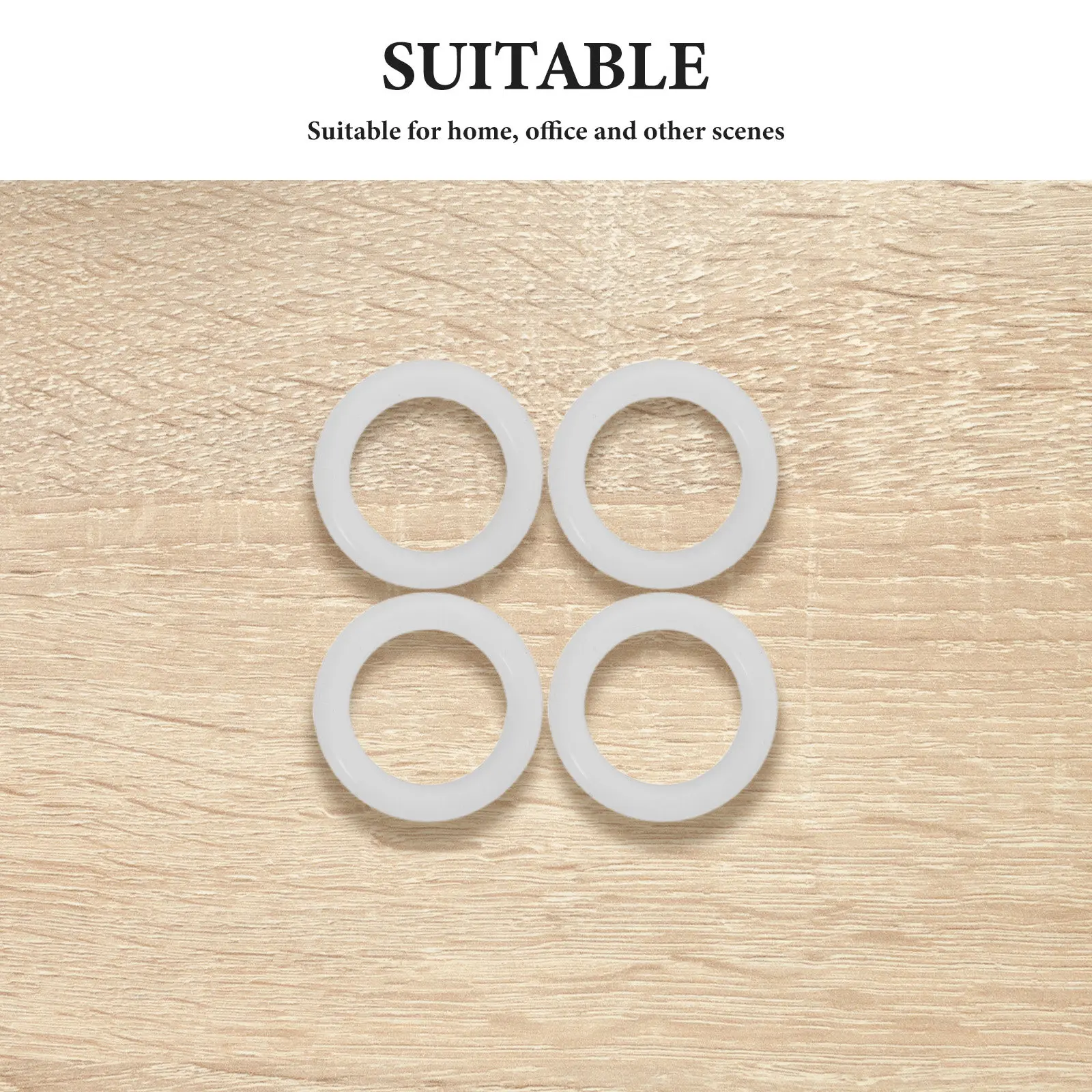 4Pcs Round Silicone Sealing Washers Faucet Gasket Set Easy DIY Installation No Tools Required for Tap Dispenser Coffee Machine