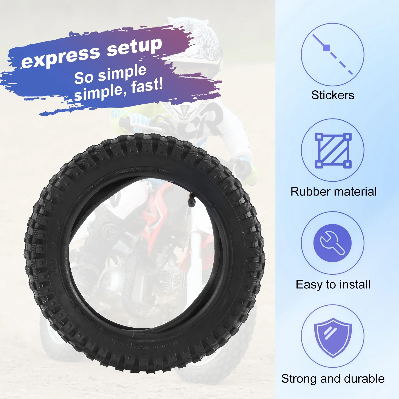

High-Quality 12 1/2 X 2.75 Tyre 12.5 X2.75 Tire For 49Cc Motorcycle Mini Dirt Bike Tire MX350 MX400 Scooter