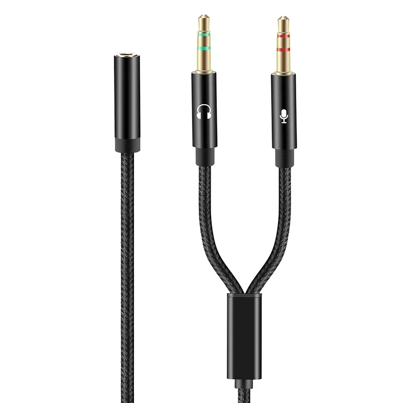 Mobile Phone Audio Cable Headset Two-in-one Adapter Cable One Male, Two Female, One Female, Two Male Laptop Audio Cable