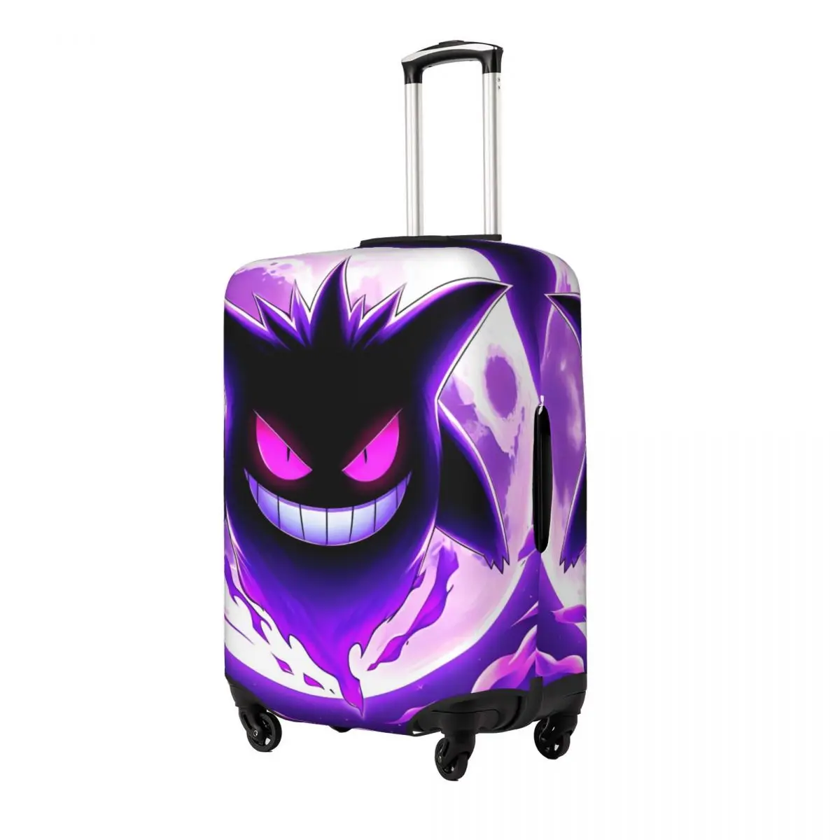 Japanese Anime Pokemon Gengar Cartoon Suitcase Cover Strectch Travel Protector Luggage Accesories Flight