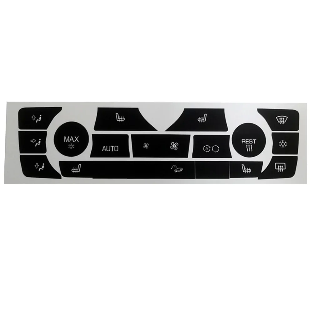 Dashboard Interior Upgrade Climate Control Button Stickers Car Interior Customization BLACK Variety Of Designs