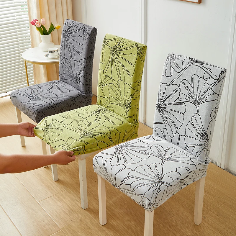 jacquard thick solid Chair Covers Spandex For Wedding Dining Room Office Banquet housse de chaise chair cover