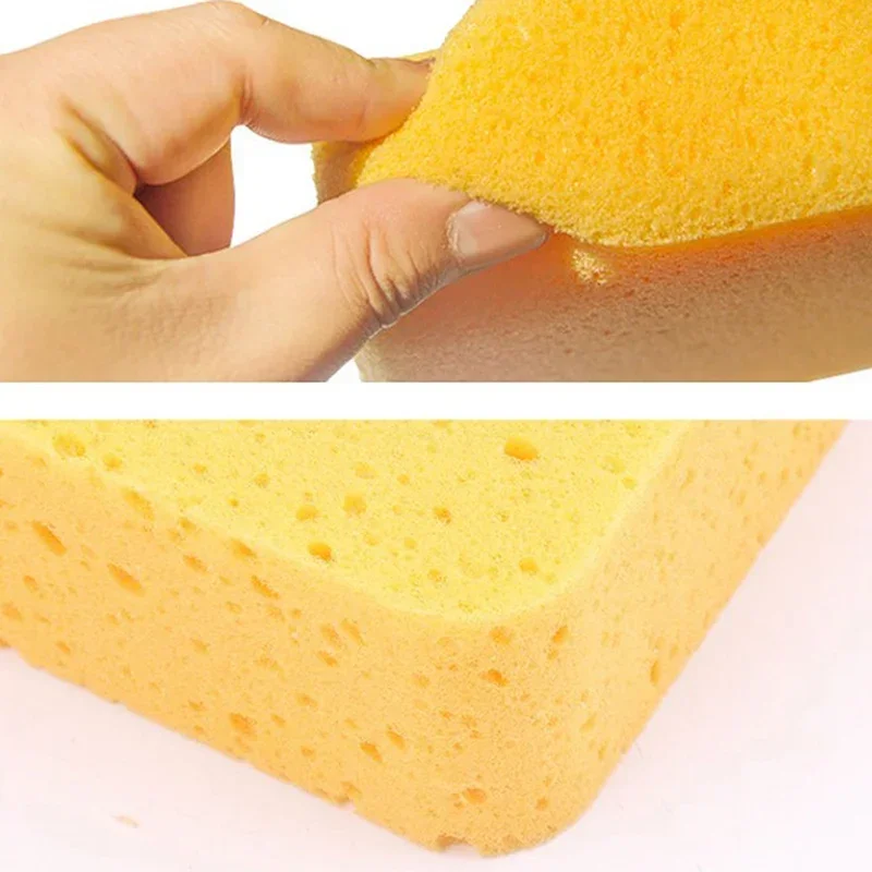 3PCS Yellow Soft Dish Bowl Washing Sponge Tableware Cleaning Cloth Kitchen Utensil Accessory Cellulose Dish wash Sponge Eraser