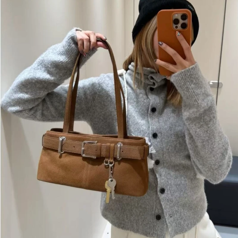 

Korean Style Pouch Luxury Vintage Retro Multi-Functional Underarm Shoulder Bag for Women 2025 Autumn Winter New Bags Purse