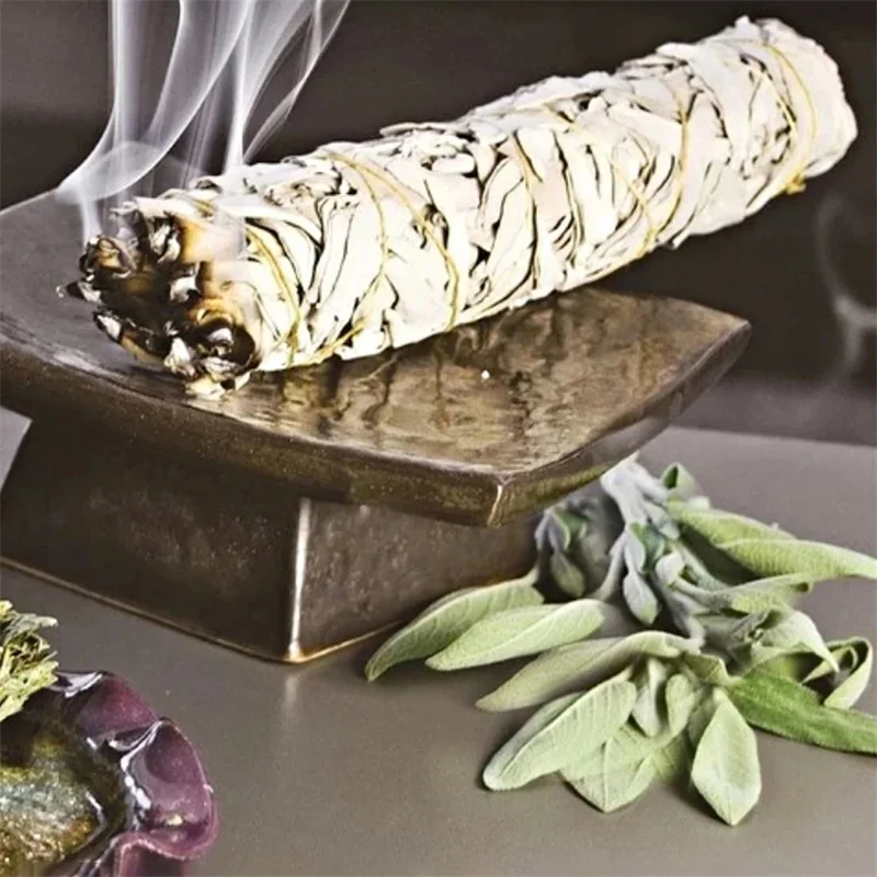 Natural White Sage Bundles Smudge Sticks Indoor Purification Smoking Aroma Leaf Bundle Sage Smudge Sticks For Home