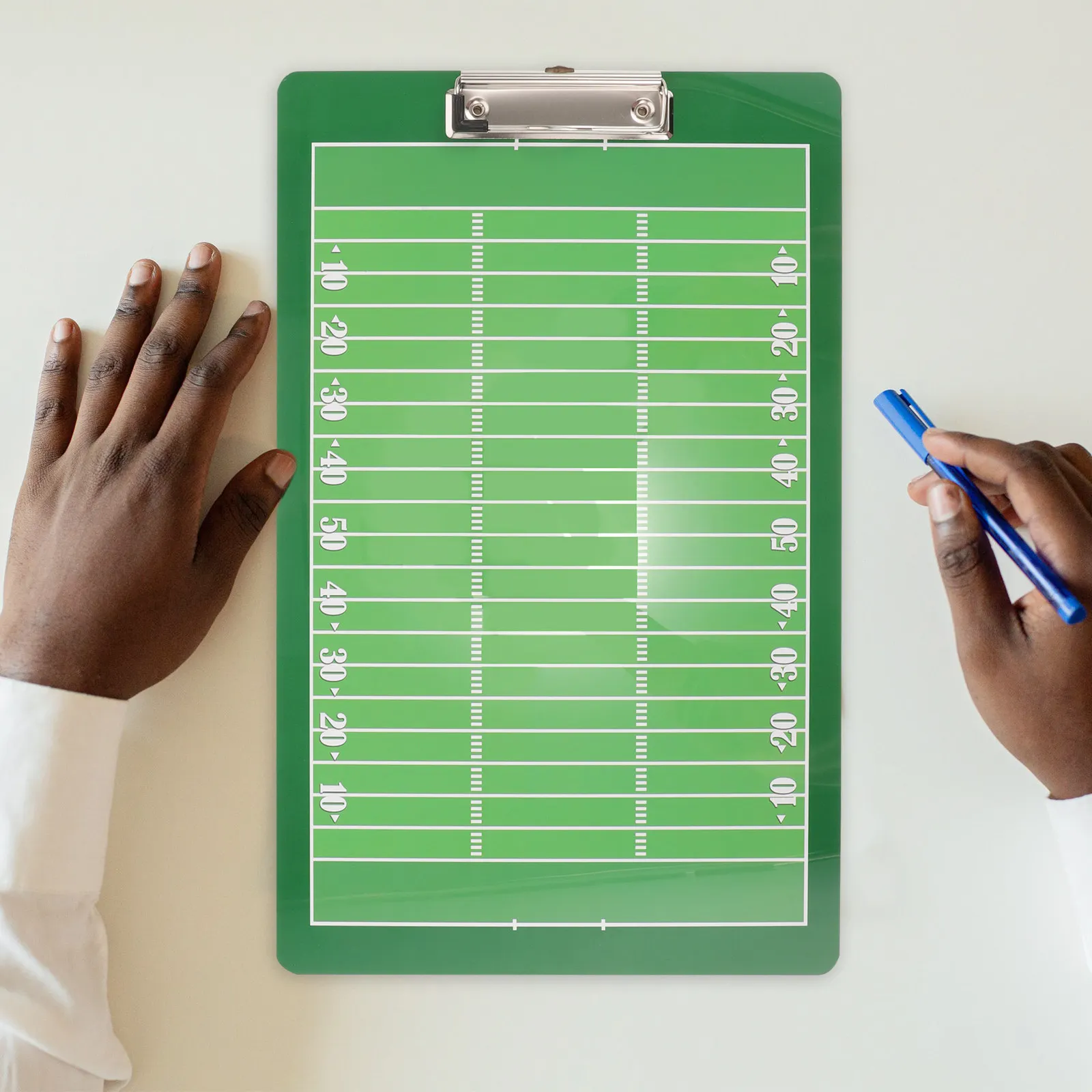 Portable Football Coaching Board PVC Dry Erase Match Board Reusable Trainer Clipboard for Rugby Football Training Equipment