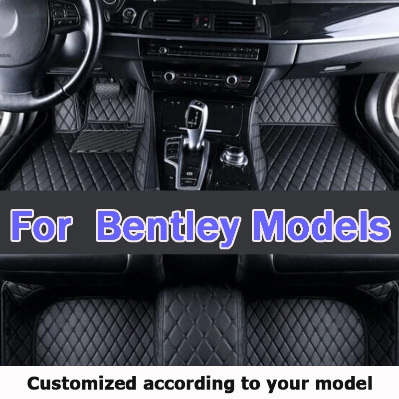 Car Floor Mats For Bentley Mulsanne C141 Continental GT continental  Flying Spur Arnage Falcon Azure Mulliner Car Accessories