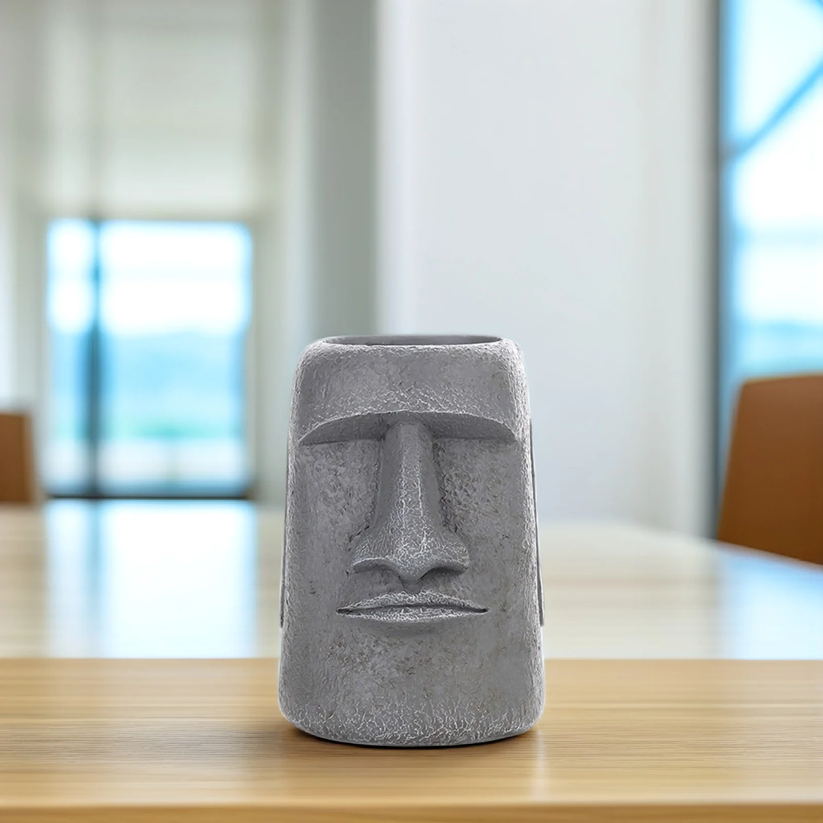 

Resin Succulent Moai Statue DY2075 1B Random Home Decor Garden Resin Flower Pot Office Flowerpot Moai Planter Plant