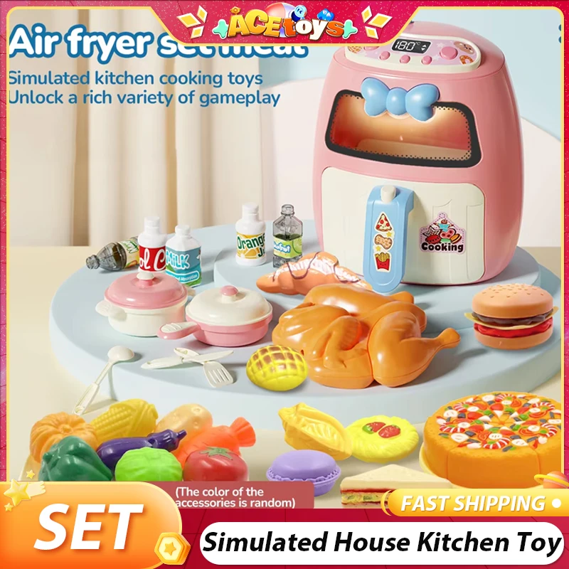 Gesimuleerd huis Keukenspeelgoed Mini-keukenteller Set Leuk huis Veilig spelen Stevig kinderen Huishoudelijk keukenspeelgoed
