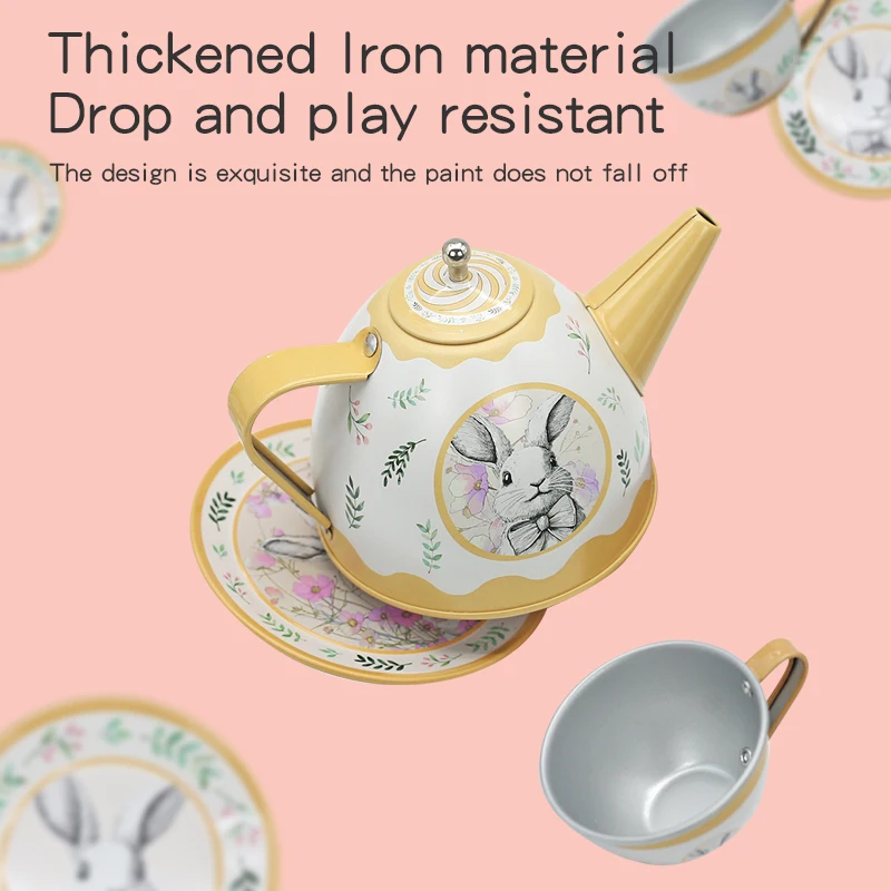 Tee Party Pretend Spielen Spielzeug Küche Kaffee Tee Set Nachmittag Tee Lebensmittel Dessert Kuchen Brot Pädagogisches Spielzeug Geburtstag Weihnachten Geschenk