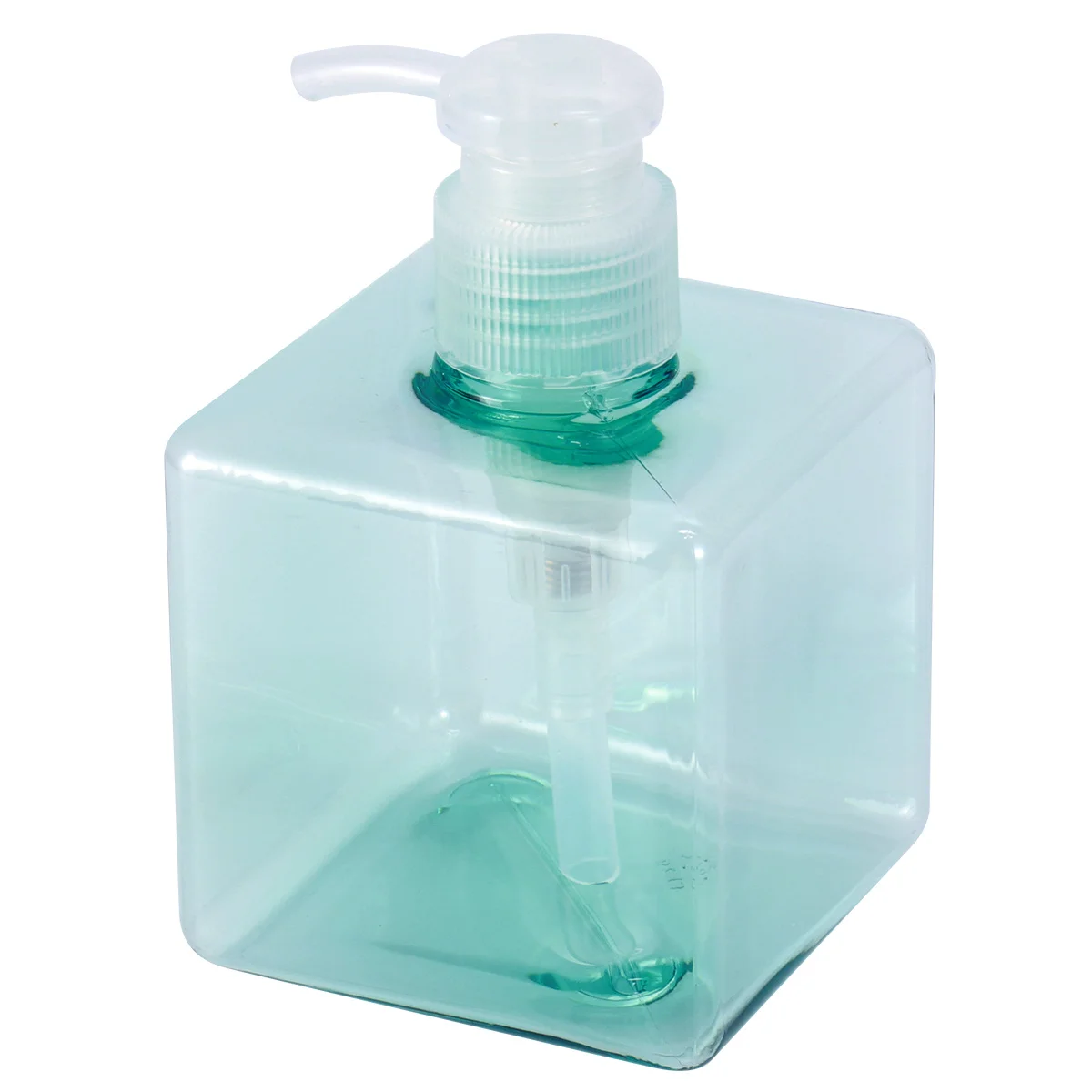 250 مللي 8.4 أوقية زجاجة مضخة مربعة فارغة قابلة لإعادة الملء للصابون السائل غسول موزع شامبو مضخة زجاجة عبوة زرقاء شفافة