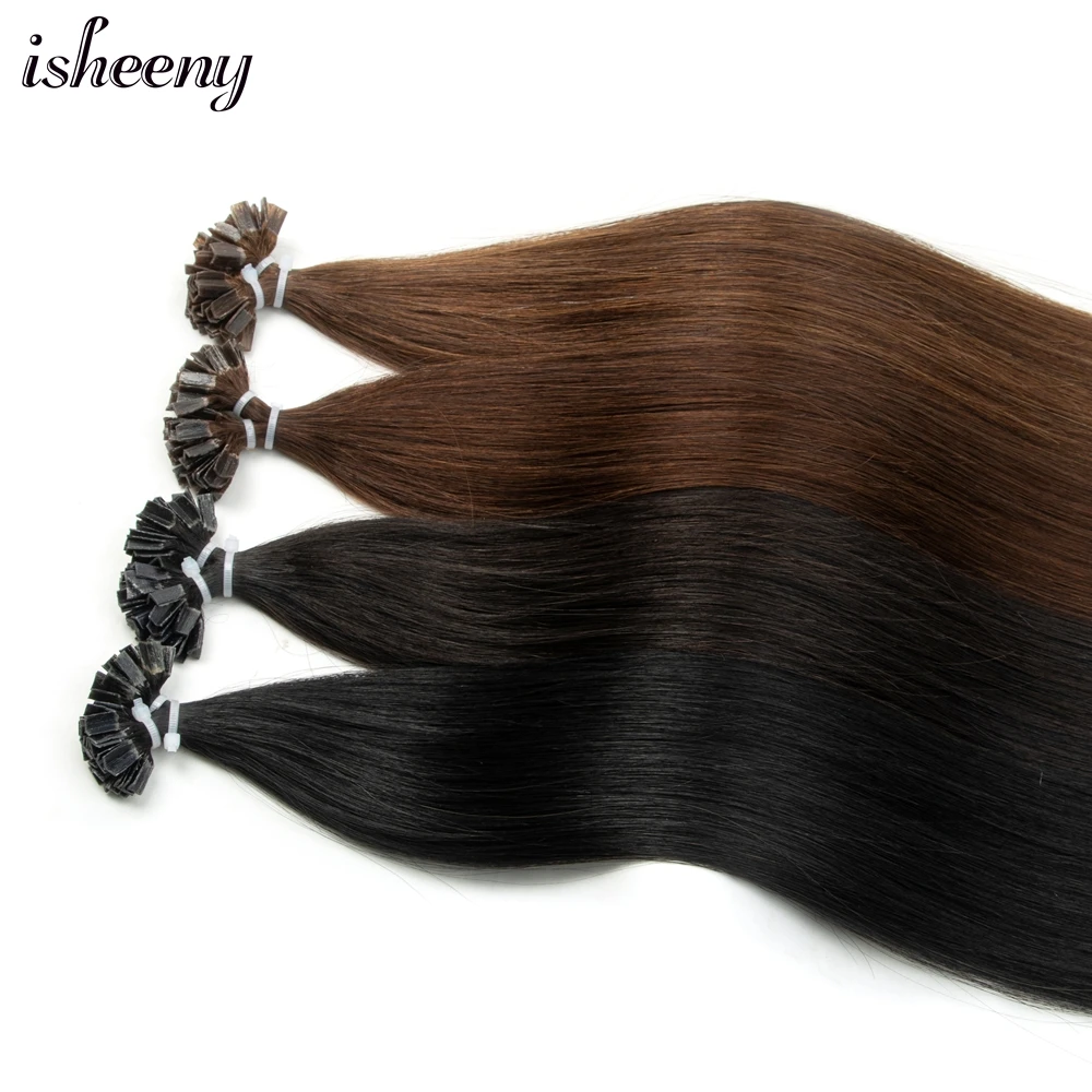 isheeny Fusion V Tip Hair Extensions Blonde Keratin Human Hair On Capsule 12