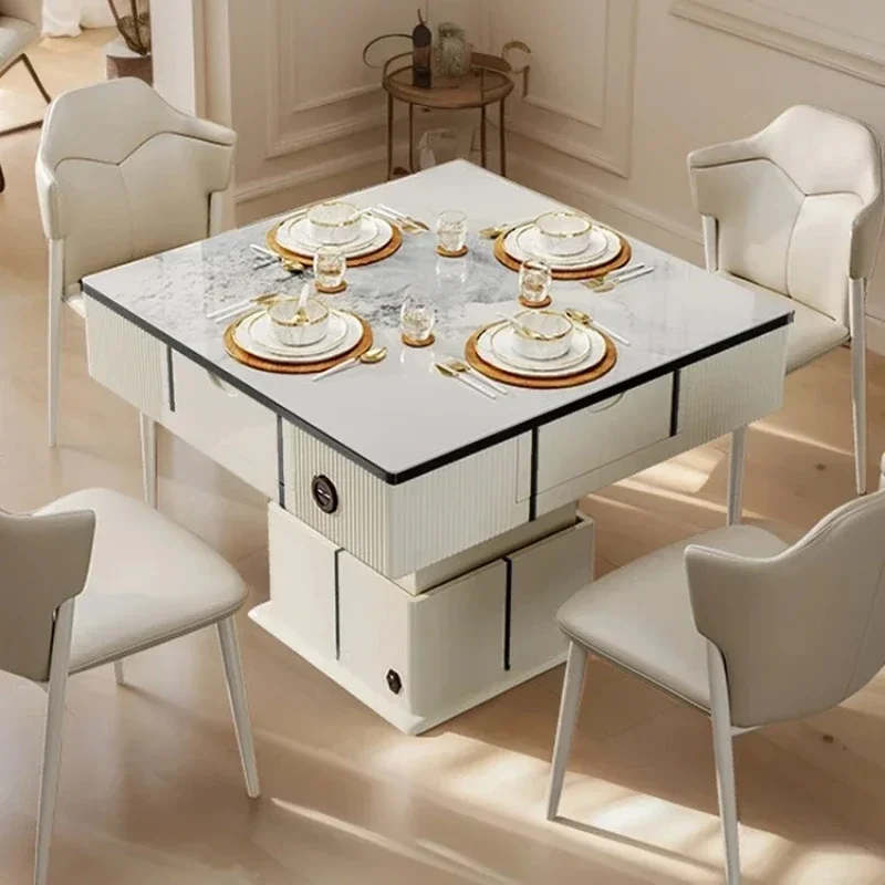 

Кофейный столик X Mahjong Machine: многофункциональный, для дома, с автоматическим подъемом, обеденный стол, из массива дерева, электрический, простой дизайн