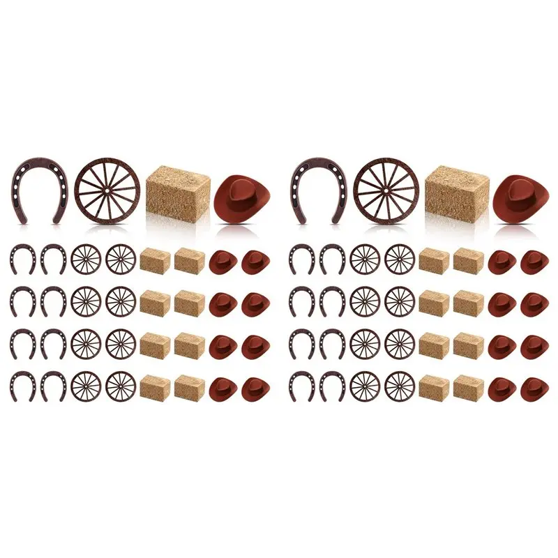 

【ГОРЯЧИЕ ПРЕДМЕТИ】64 шт., украшения для вечеринок в стиле вестерн для ковбойских девочек, винтажные товары для вечеринок в стиле вестерн в виде подковы-радерби