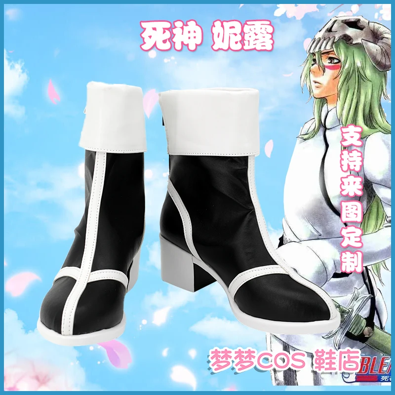 

Bleach Neliel Tu Oderschvank Обувь для косплея Сапоги Аниме Хэллоуин черные сапоги