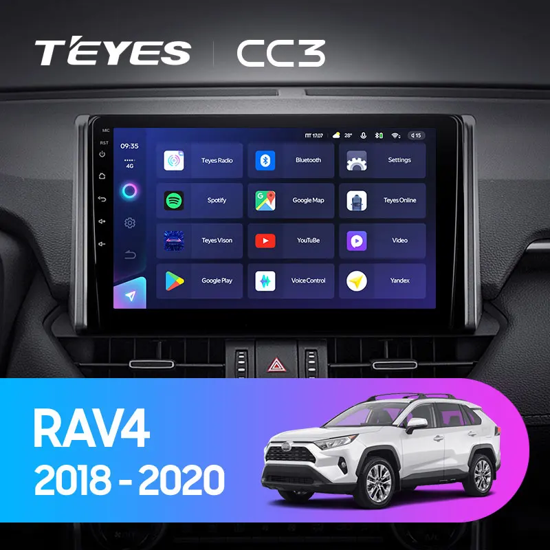 TEYES CC3 For Toyota RAV4 XA50 2018 - 2020 Car Radio Multimedia Video Player Navigation stereo No 2din 2 din dvd