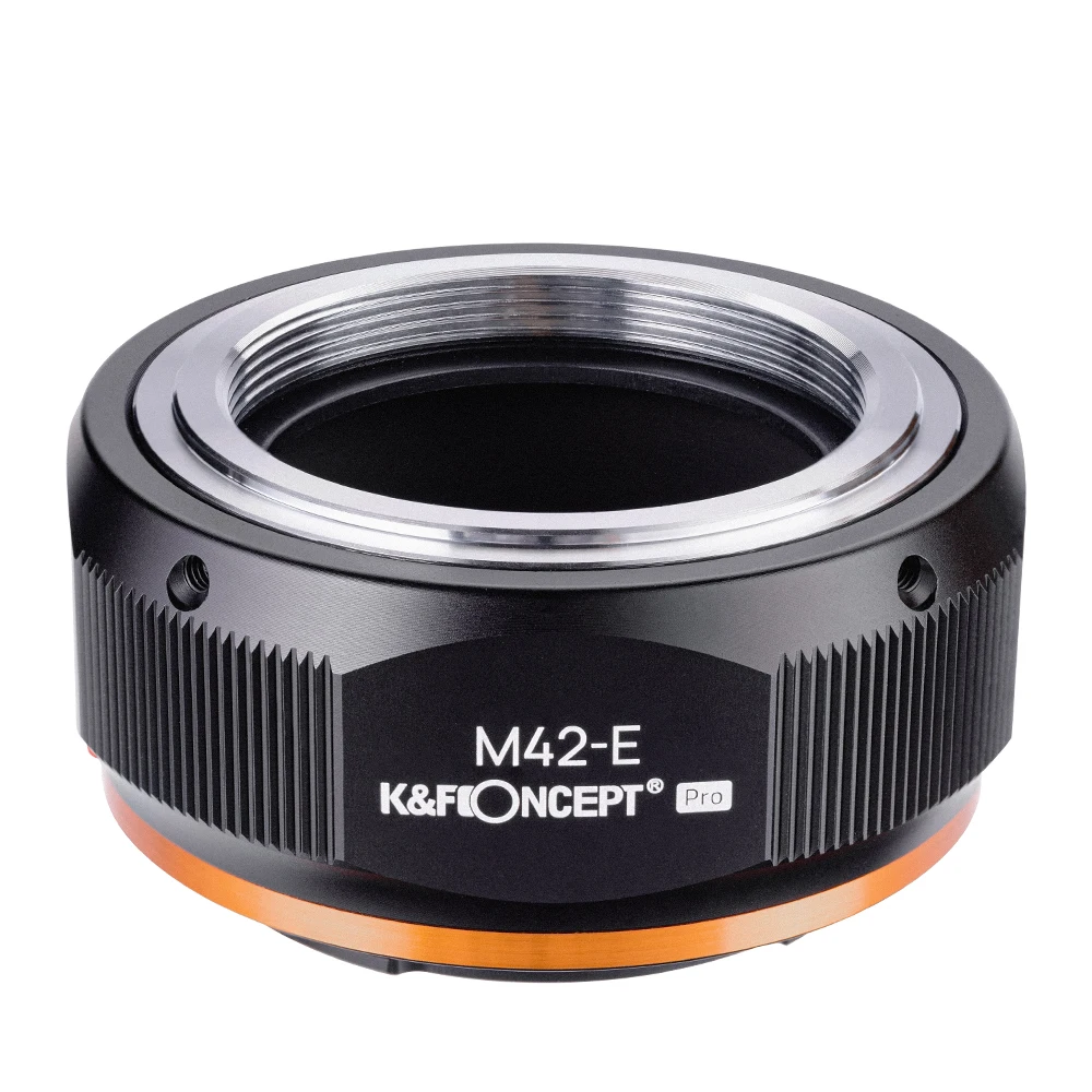 K&F Concept M42 to E Pro Lens Adapter for M42 Screw Mount Lens to Sony a5000 a6000 a6400 A7C A7C2 A1 A7S A7R2 A73 A7R4 A7R5